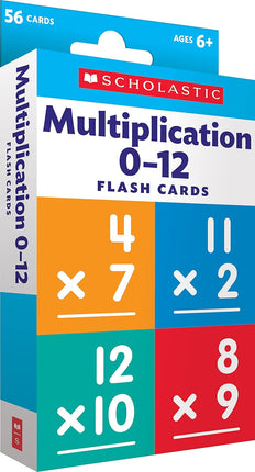 Scholastic Flash Cards: Multiplication 0 - 12