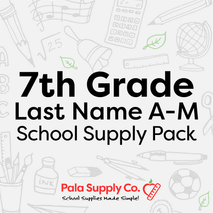 7th Grade A-M School Supply Pack - Weimar Junior High
