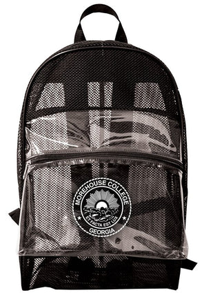 Mesh See Through Clear Backpack 17 inch