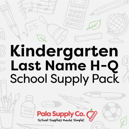 Kindergarten H-Q School Supply Pack - Hemlock Creek ES