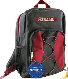 bungee olympus student backpack red 17 inch