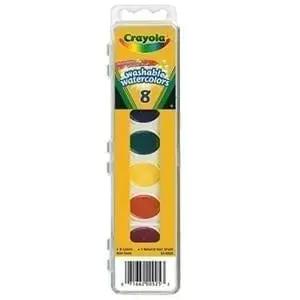 Watercolors crayola washable 8 set oval