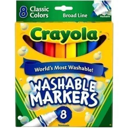 markers, washable, crayola 8 count