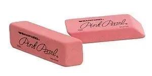 Eraser pink papermate bevel large