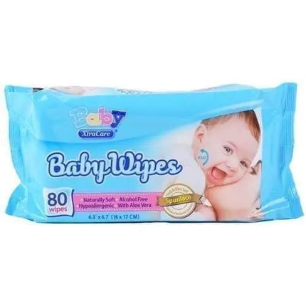 baby wipes, 80 ct, xtracare, aloe vera