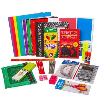 Junior / High School 6th - 12th Grade Premium Standard School Supply Kit