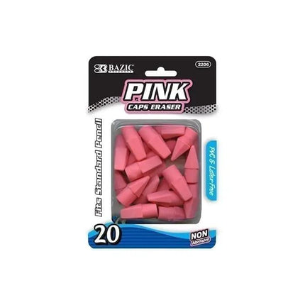Eraser pencil cap top 20 pack