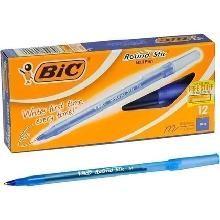 Pen, blue round bic