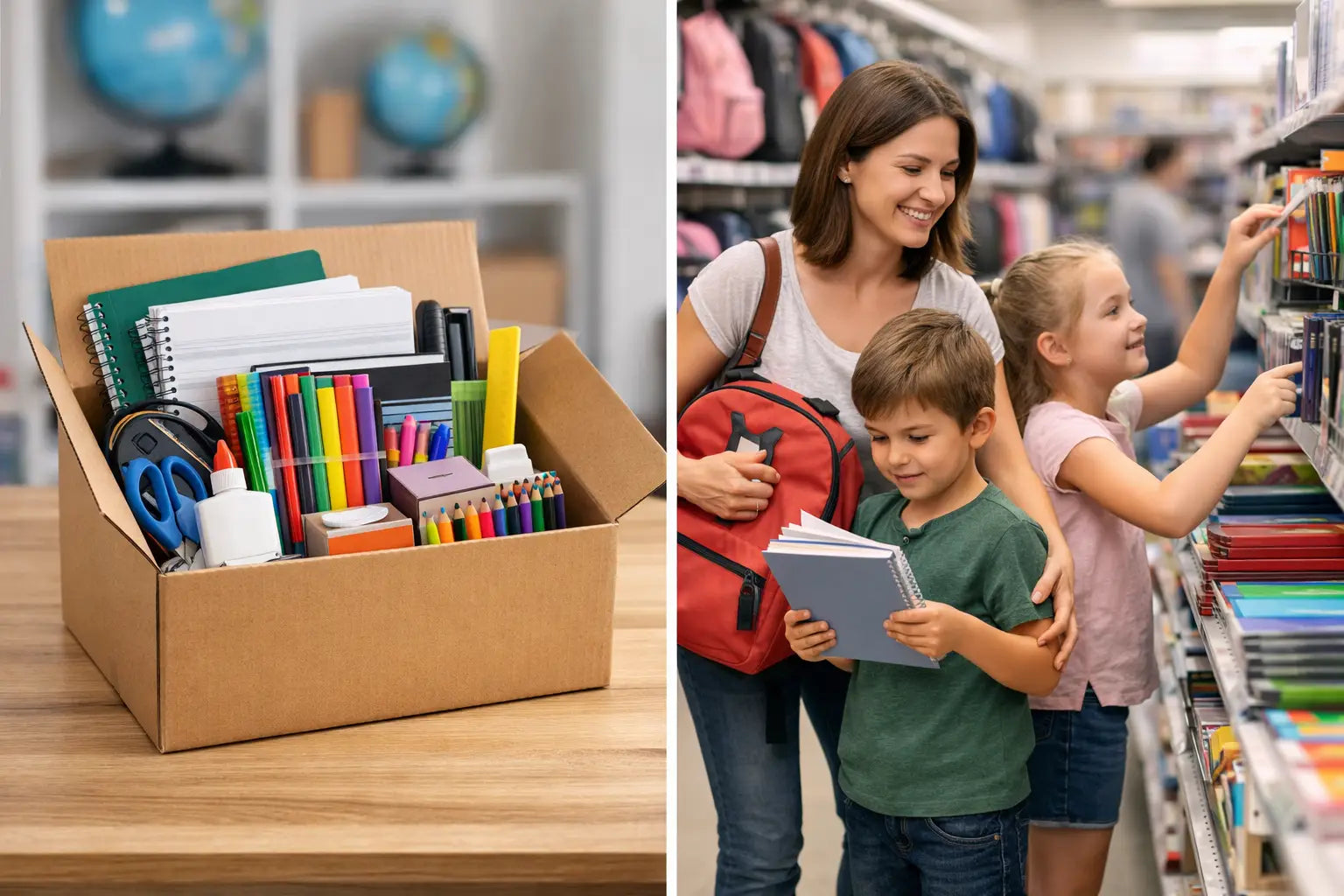 School Supply Kits vs Shopping for Families