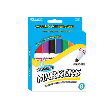 Washable Markers 8 ct Broad Tip