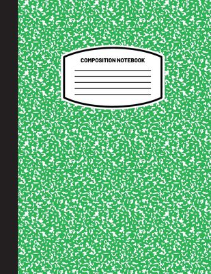 Composition notebook comes with 100 sheets of wide-ruled paper. Ready for any assignment and take it with you on the go! Overall Size: 9.75″ x 7.5″inches.