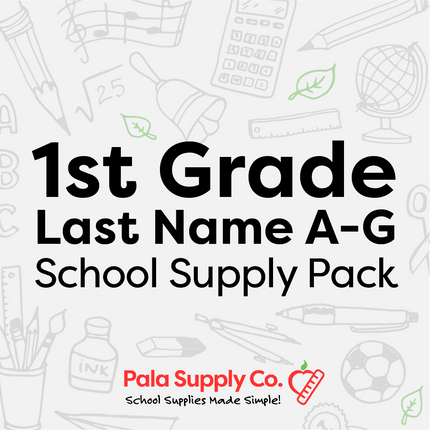 1st Grade A-G School Supply Pack - Hemlock Creek ES