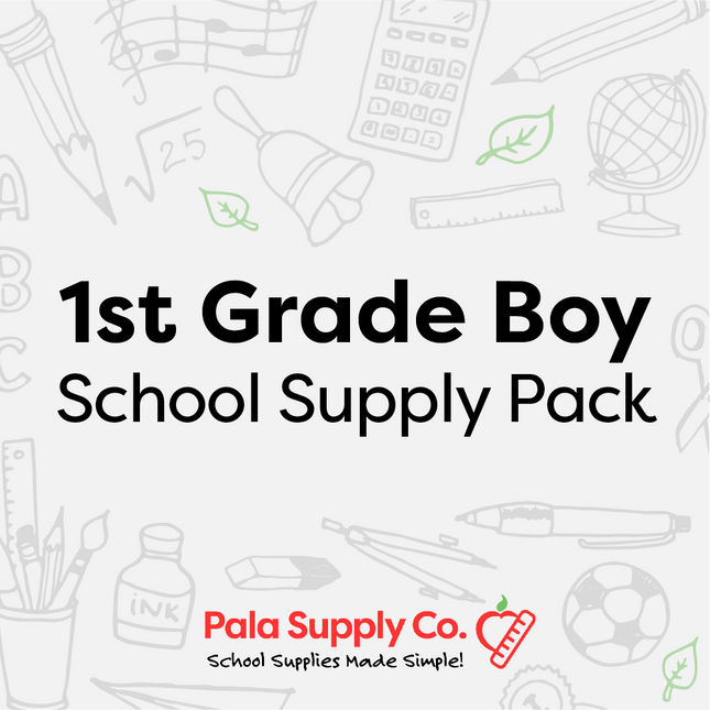 1st Grade BOY School Supply Pack - Petal Primary