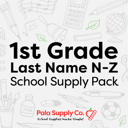 1st Grade N-Z School Supply Pack - Hemlock Creek ES