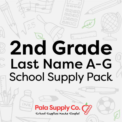 2nd Grade A-G School Supply Pack - Hemlock Creek ES