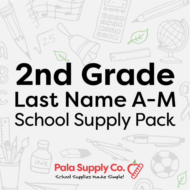 2nd Grade LAST NAME A-M School Supply Pack - Oak Ridge ES