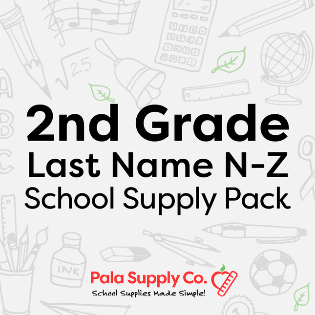 2nd Grade LAST NAME N-Z School Supply Pack - Oak Ridge ES