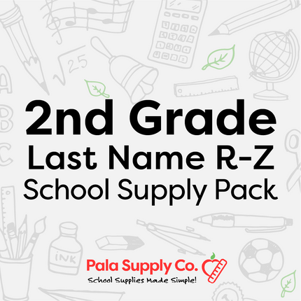 2nd Grade R-Z School Supply Pack - Hemlock Creek ES