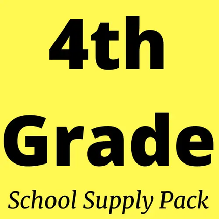 4th grade school supply pack