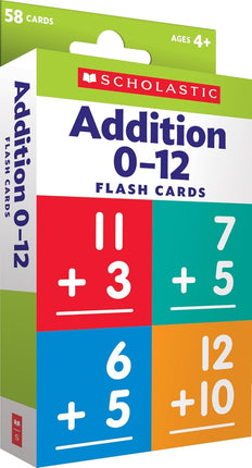 Scholastic Flash Cards: Addition 0 - 12