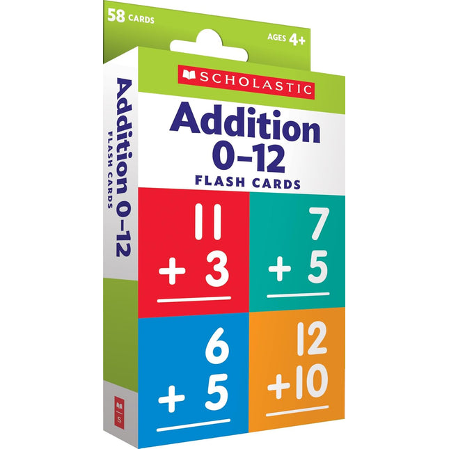 Scholastic Flash Cards: Addition 0 - 12