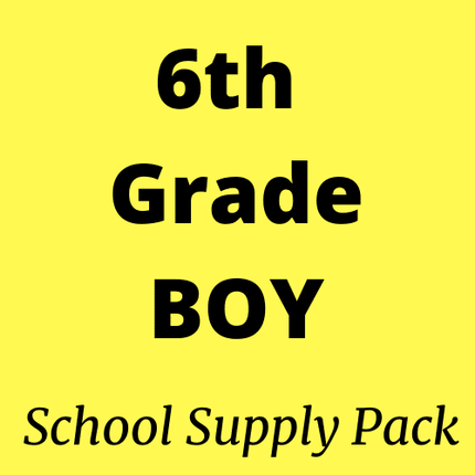6th Grade BOY School Supply Pack - Circle Benton Elementary