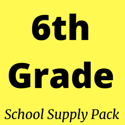 6th grade school supply pack