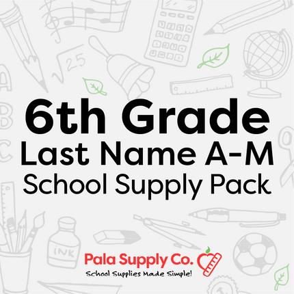 6th Grade A-M School Supply Pack - Weimar Junior High
