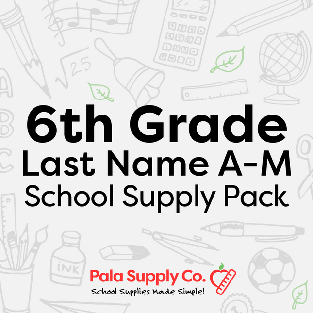 6th Grade A-M School Supply Pack - Weimar Junior High