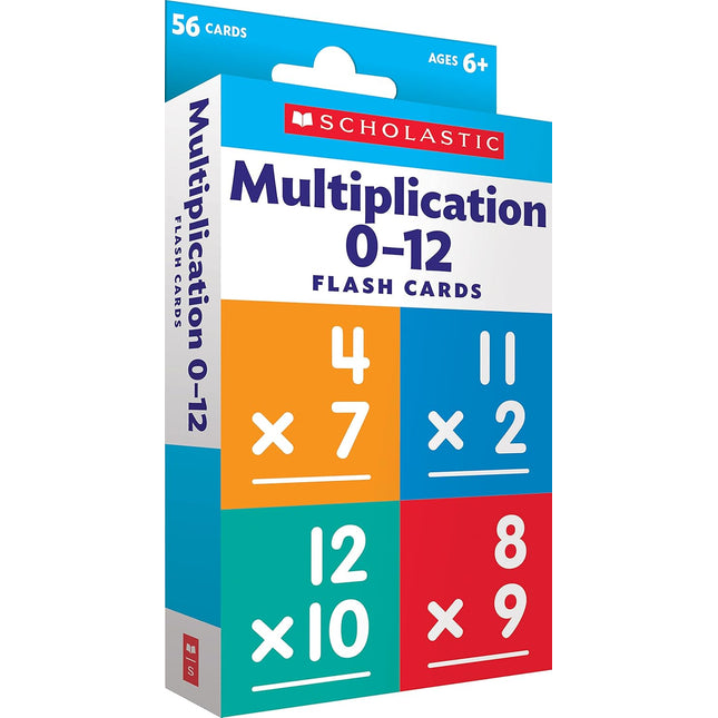 Scholastic Flash Cards: Multiplication 0 - 12