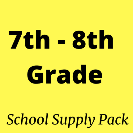 7th 8th grade school supply packs
