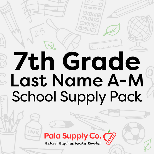 7th Grade A-M School Supply Pack - Weimar Junior High