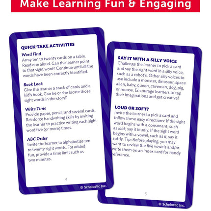 Scholastic Flash Cards: Sight Words