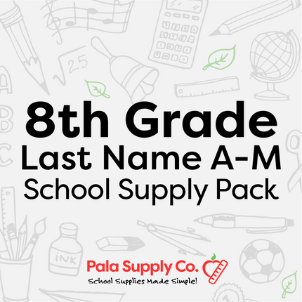 8th Grade A-M School Supply Pack - Weimar Junior High