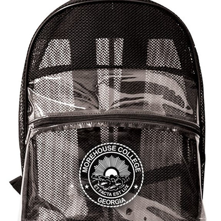 Mesh See Through Clear Backpack 17 inch