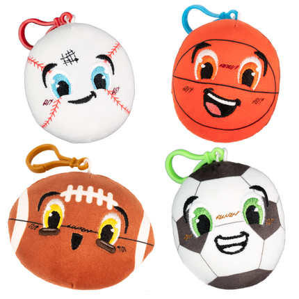 Sporty Backpack Buddies - 3 Displays of 36