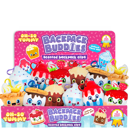 Oh-So Yummy Backpack Buddies - 3 Displays of 36