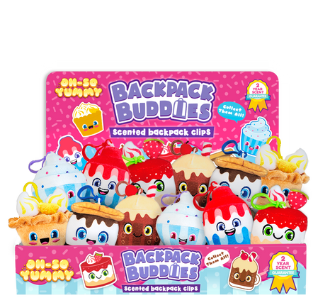 Oh-So Yummy Backpack Buddies - 3 Displays of 36