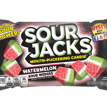 Main Street Sour Shoppe Fundraiser - 1 Case (2 Carriers of 60 Bags)