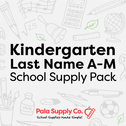 Kindergarten A-M School Supply Pack - Hemlock Creek ES