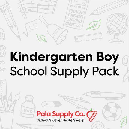 Kindergarten BOY Grade School Supply Pack - Crestview Elementary