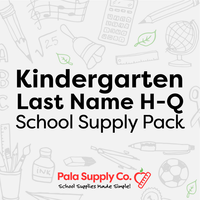 Kindergarten H-Q School Supply Pack - Hemlock Creek ES