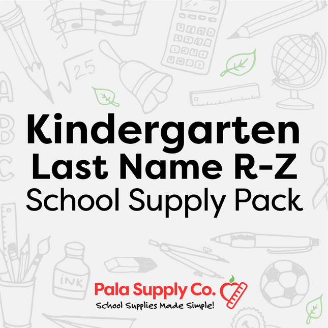 Kindergarten R-Z School Supply Pack - Hemlock Creek ES