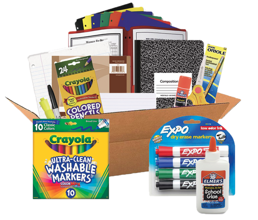 Junior / High School 6th - 12th Grade Premium Standard School Supply Kit