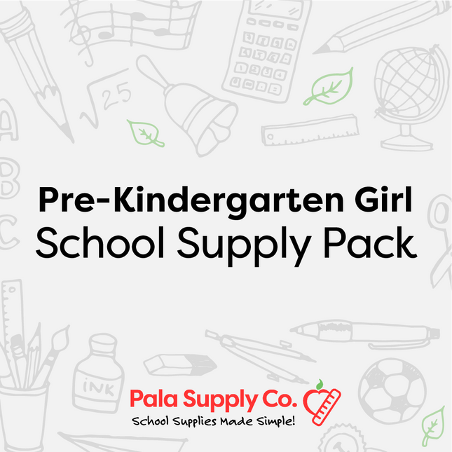 Pre-Kindergarten GIRL School Supply Pack - Boles ES