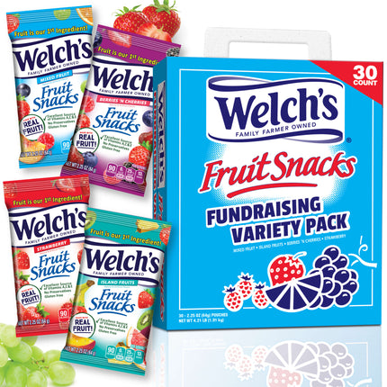 Welch's Fruit Snacks Fundraiser - 1 Case (4 Carriers of 30 Bags)