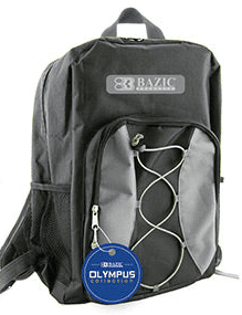 bungee backpack grey 17 inch