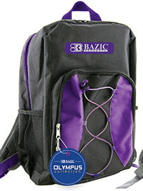 bungee olympus student backpack purple 17 inch
