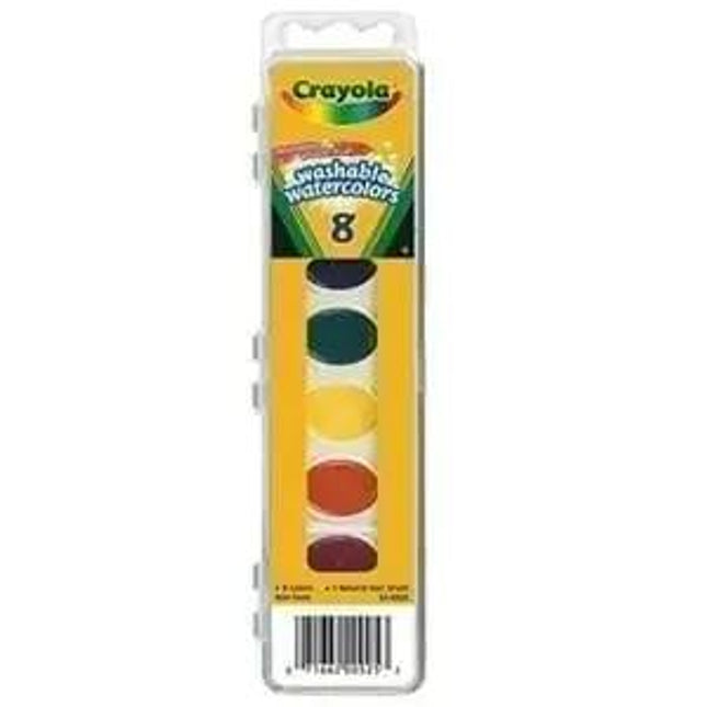 Watercolors crayola washable 8 set oval