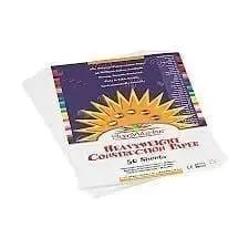 Construction Paper Bright White 12 x 18 50 count pack